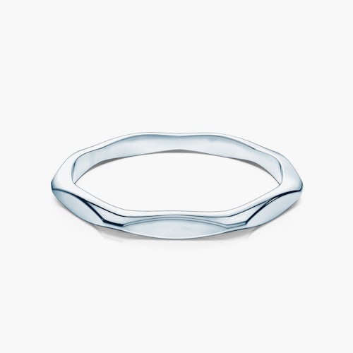 Obrączka partnerska Sign of Love®: białe złoto, płaska, 1,9mm